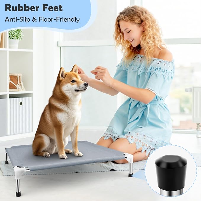 Elevated Cooling Dog Bed, Raised Outdoor Dog Bed - Image 5