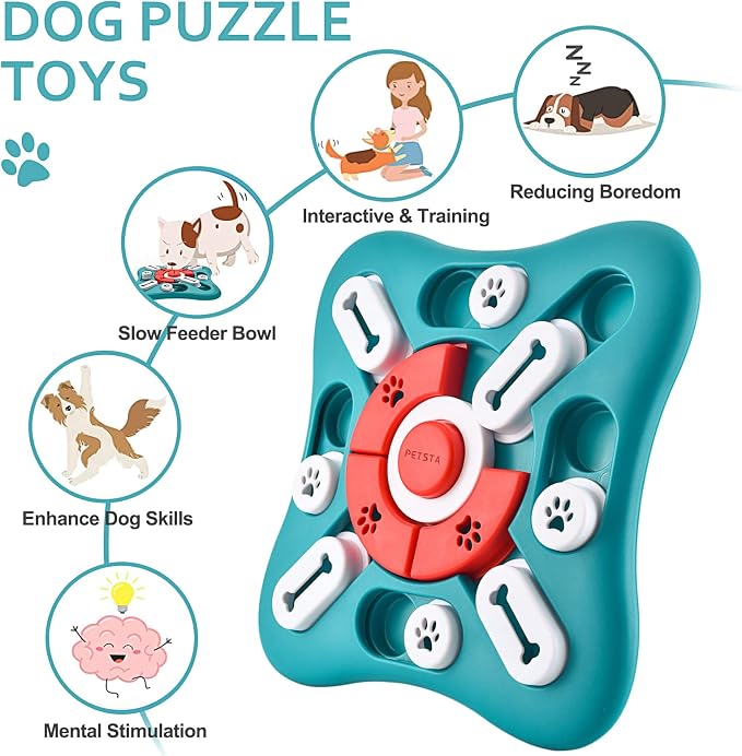PETSTA Dog Puzzle Toys, Treat Dispensing Dog Enrichment Toys - Image 5