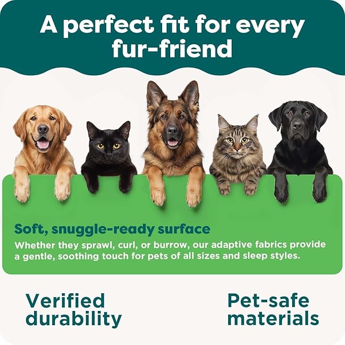 FurHaven Cooling Gel Dog Bed for Medium & Large Dogs, L-Shaped Chaise - Image 8