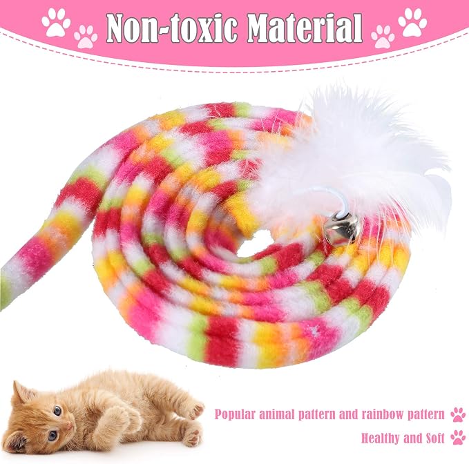 6 Pieces Cat Toys Interactive Cat Wand Toys - Image 3
