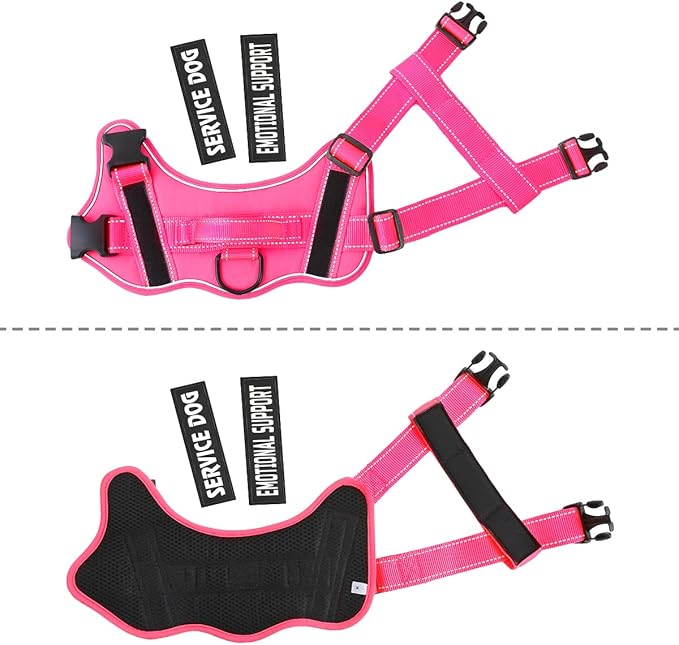 voopet Service Dog Harness, Emotional Support Pet Vest Harness, Reflective - Image 4
