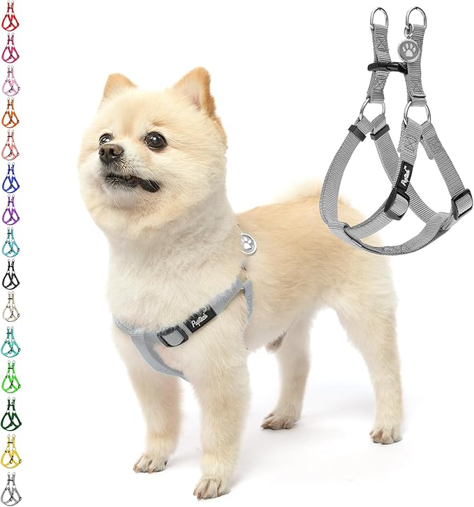 PUPTECK No Pull Dog Harness Soft Adjustable Basic Nylon Step in Puppy Vest by PUPTECK