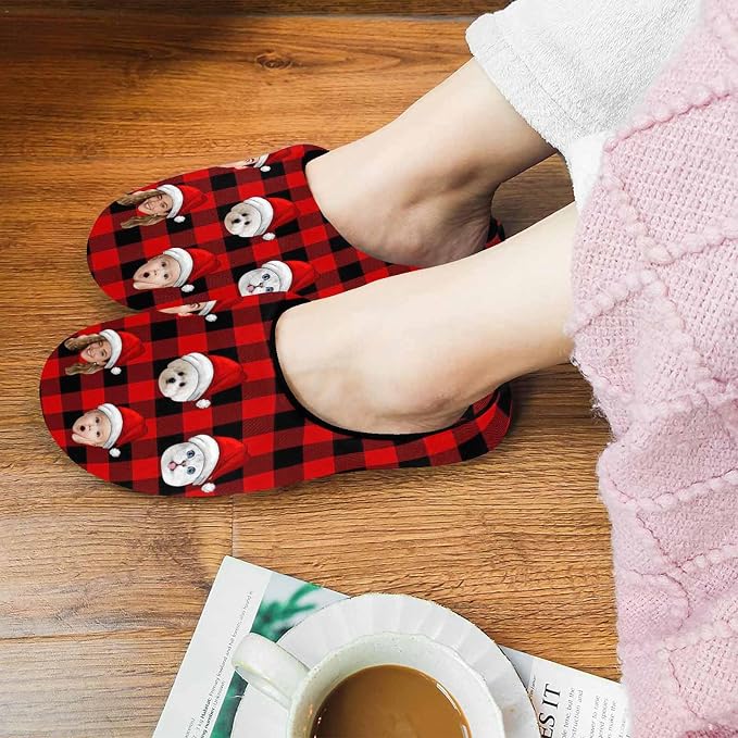 Artsadd Custom Pajamas for Women Men Family, Personalized Face Pjs Pajama Pants - Image 6