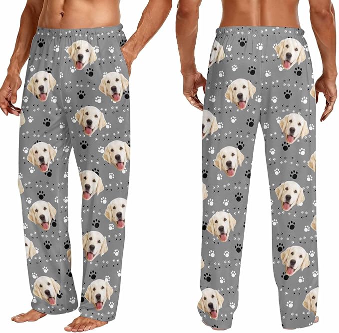 Custom Couple Pajama Pants Sock - Image 3