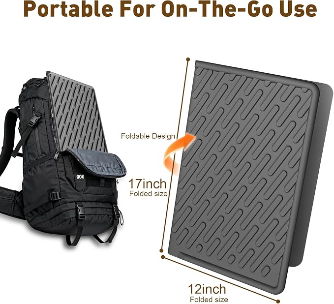 Cat Litter Mat with Grooves & Raised Edge, Urineproof/Waterproof, Litter - Image 4