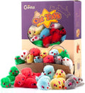 CHIWAVA 60PCS 4.1'' Furry Cat Toy Mice Rattle Small Mouse Kitten Interactive by Chiwava