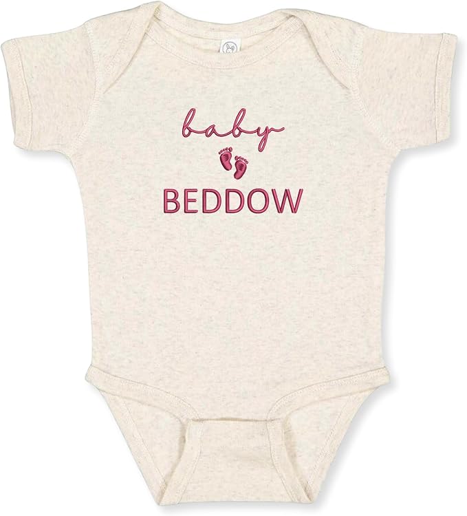 COUPLEHOODIES Personalized Baby Onesie Bodysuit – Custom Embroidery Gift by COUPLEHOODIES