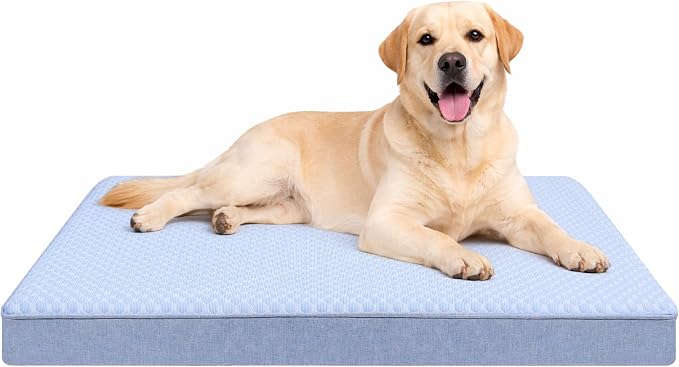Cooling Dog Beds for Dogs, Orthopedic Memory Foam Dog Bed，Washable Pet Beds for by URGVANZPET