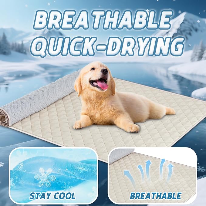 H.VERSAILTEX Summer Cooling Mat & Sleeping Pad, Breathable Cooling Mat - Image 2