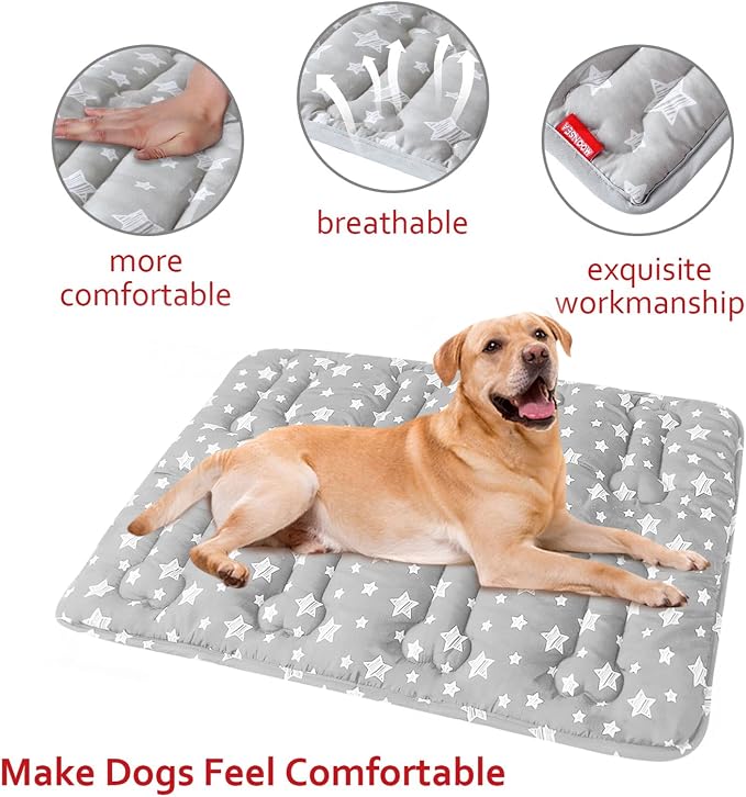 Dog Crate Mat 2 Pack, Soft Dog Bed Mat - Image 4