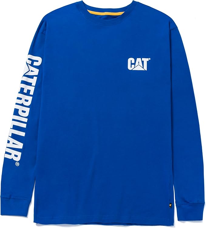 Caterpillar Trademark Banner Long Sleeve Tee Shirts by Caterpillar+Workwear