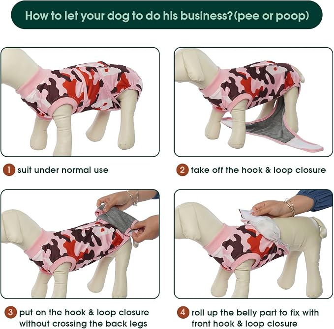 Kuoser Recovery Suit for Dogs Cats After Surgery, Professional Pet Recovery - Image 4