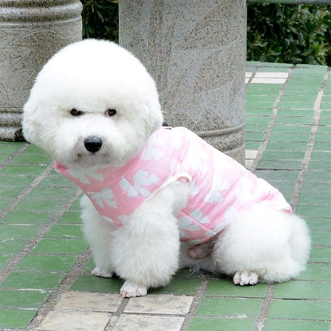 New Various Pet Cat Dog Soft Padded Vest Harness Small Dog Clothes Pink Bow M - Image 6