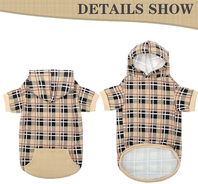 EXPAWLORER Plaid Dog Hoodie - Image 5