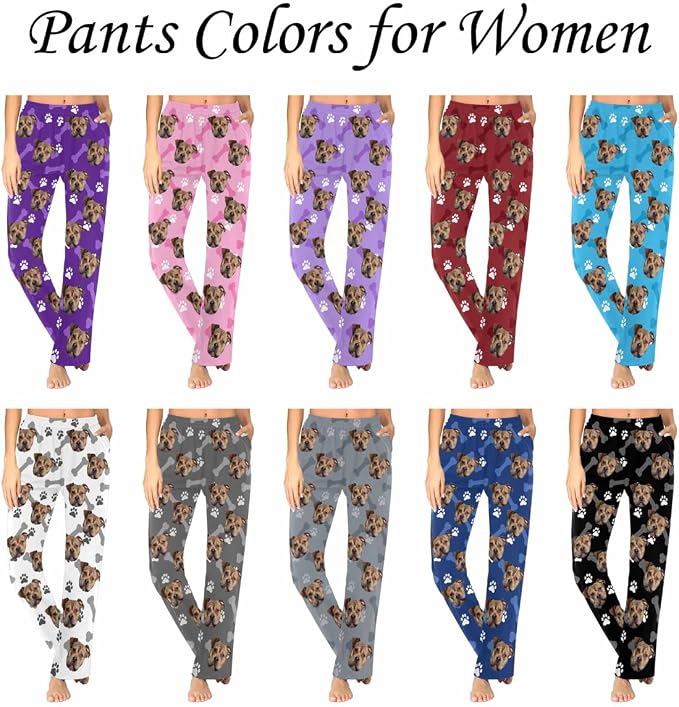 Custom Pajama Pants Women Personalized Face Pajamas Bottom Couple Pajama Pants - Image 4