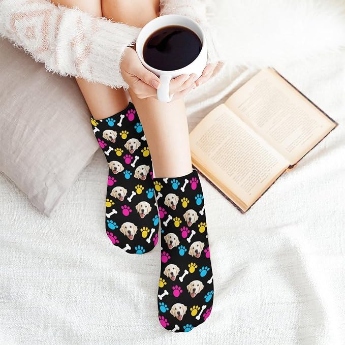 Personalized Ankle Socks with Face Custom Photo Socks Low Cut Ankle Socks - Image 6