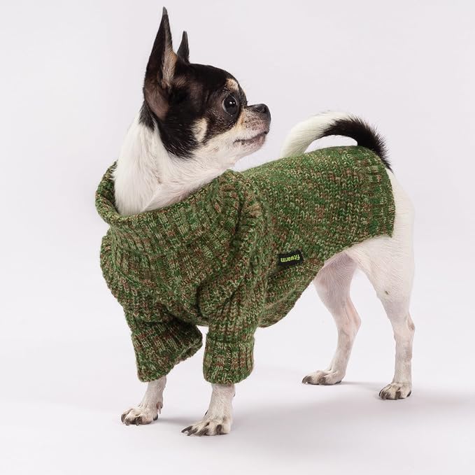 Fitwarm Knitted Turtleneck Dog Sweater, Thermal Dog Winter Clothes - Image 2