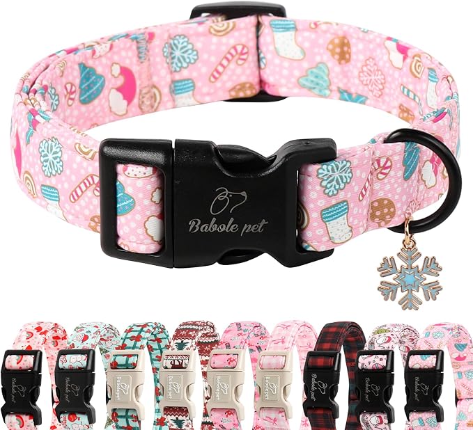 Christmas Dog Collar for Puppy Small Dogs by Babolepet