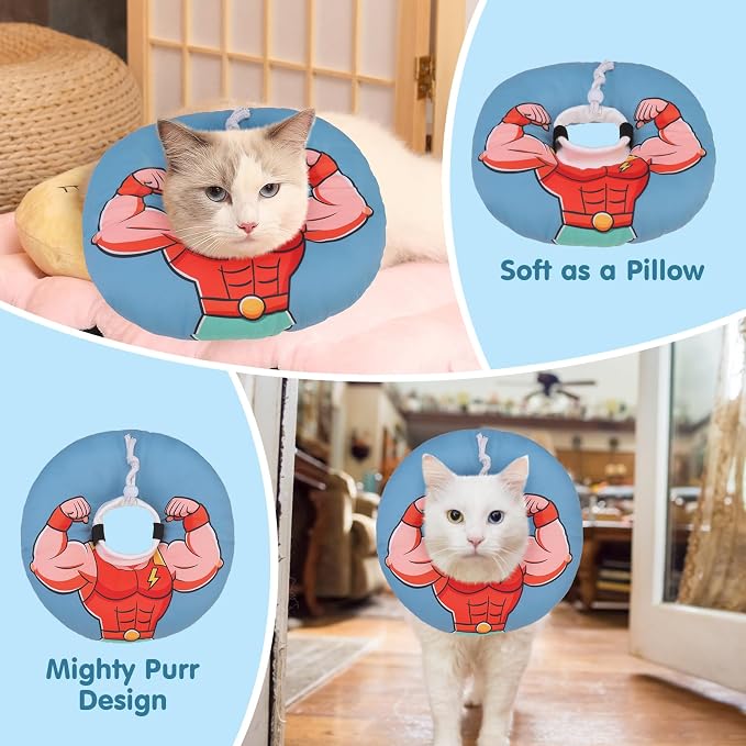 BEAUTYZOO Cat Cone Collars Soft, Cat Recovery E Collars After Surgery to Stop - Image 7