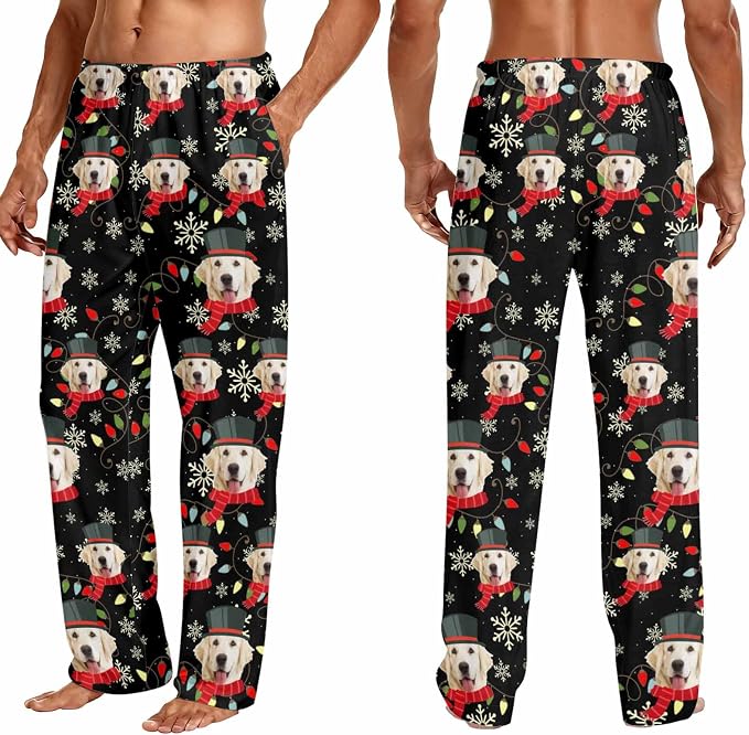 Custom Couple Pajama Pants Sock - Image 4