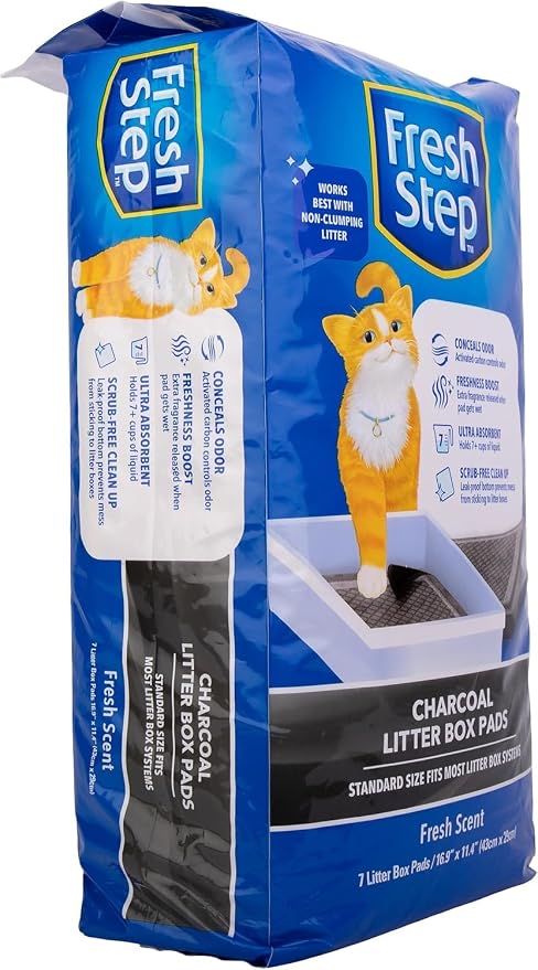 Fresh Step Charcoal Litter Box Pads – Ultra-Absorbent Cat Litter Pads - Image 2