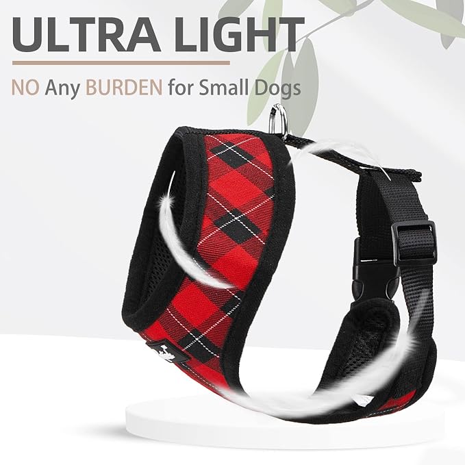 PUPTECK Soft Mesh Dog Harness and Leash Set Pet Puppy Cat Comfort Padded Vest - Image 5