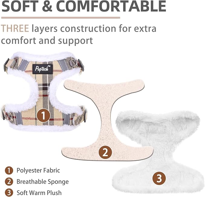 PUPTECK Dog Harness and Leash Set Medium Sized, Step in No Pull Adjustable - Image 2