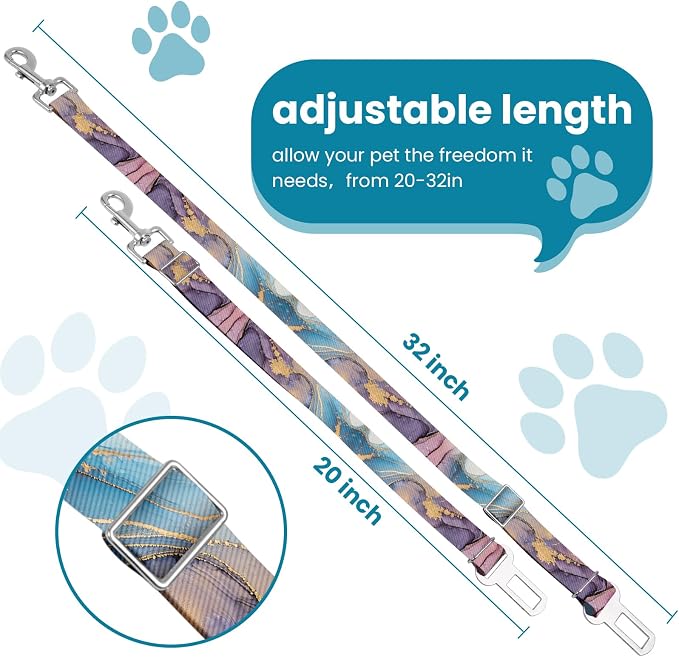 Adjustable pet cat and Dog car seat Belt，The Lanyard is Flexible and Adjustable - Image 2