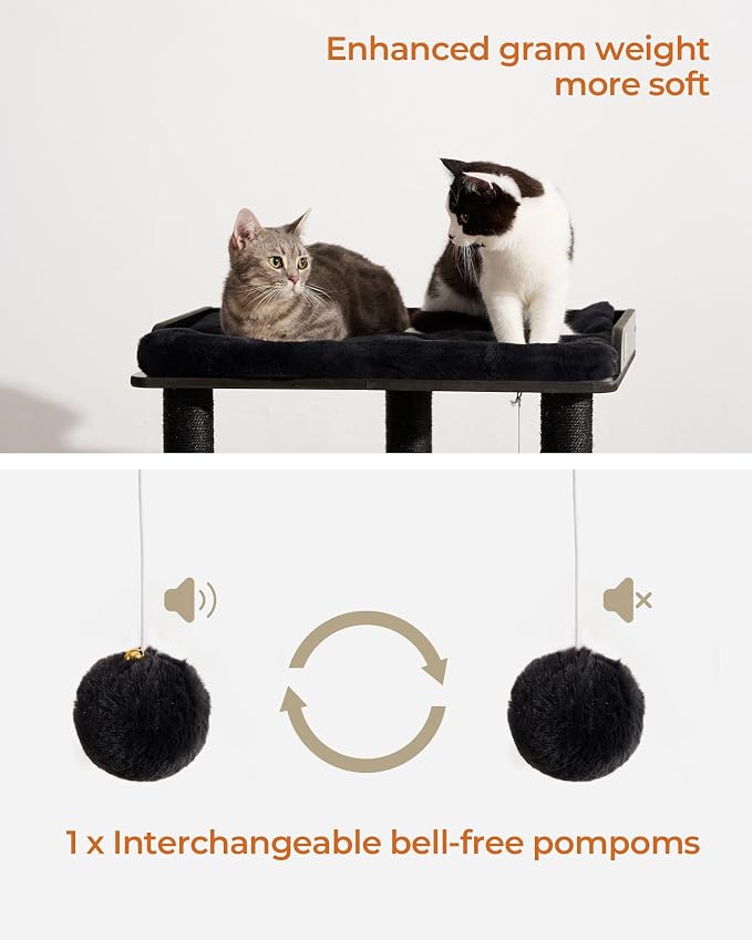 FourFurPets 26.7in Cat Tree Tower Condo, Cat Scratch Posts - Image 5