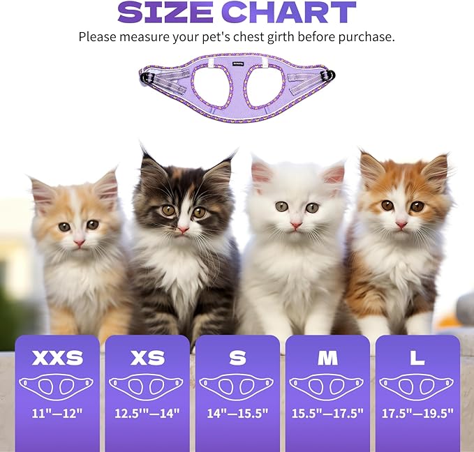 Rttochfy Cat Harness and Leash Set, Escape Proof Kitten Harness, Soft and - Image 2