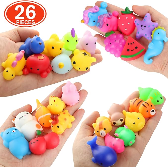 Squishies, 26 Pack Mochi Squishy Toys - Image 4