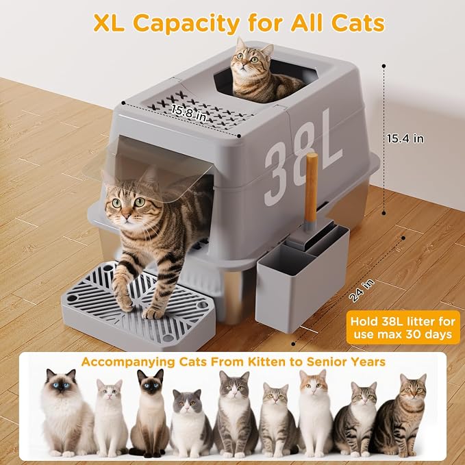Stainless Steel Litter Box - Image 3