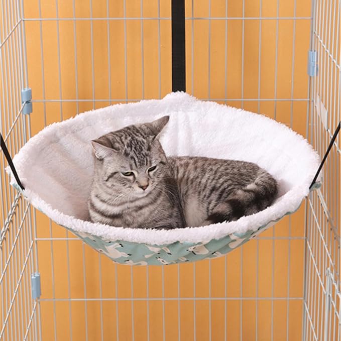 SHENGOCASE 2-Pack Cat Hammock Lounge Cat Hanging Bed - Image 2