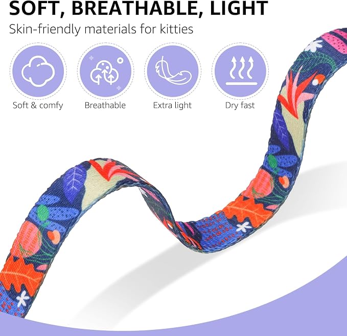 SCENEREAL Adjustable Cat Harness and Leash Set - Image 2