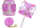 Dog Harness and Leash Set with Angle Wings, Pet Adjustable Mesh Vest Harness by BECHANMIG