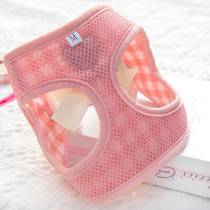 Dog Harness and Leash Set with Angle Wings, Pet Adjustable Mesh Vest Harness - Image 5