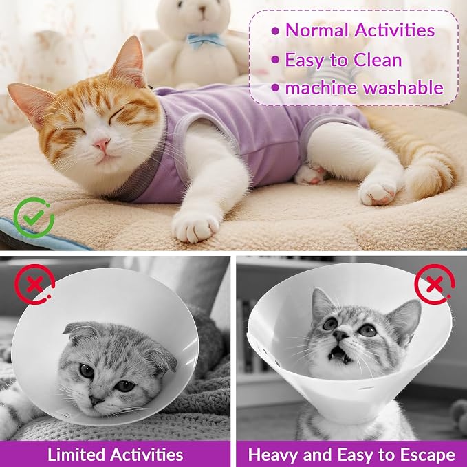 Cat Recovery Suit, Breathable Cat Onesie - Image 5