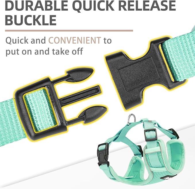 PUPTECK Small Dog Harness and Leash Set, No Pull Adjustable Puppy Cat Harness - Image 4