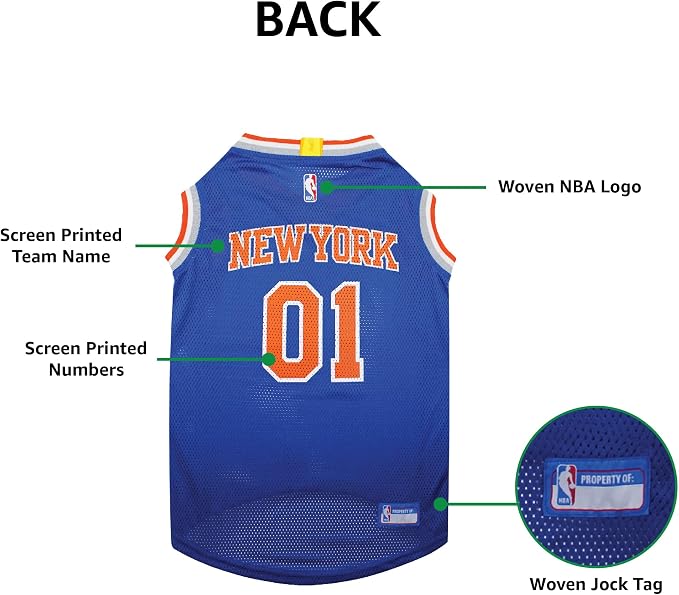 Pets First NBA NEW YORK KNICKS DOG Jersey, X-Small - Image 7