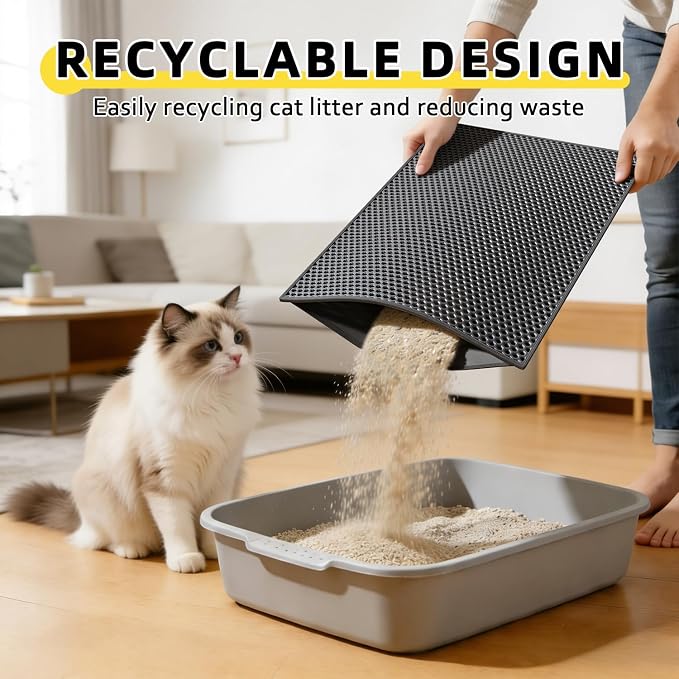 Cat Litter Mat, Waterproof/Urineproof, Scatter Control - Image 5