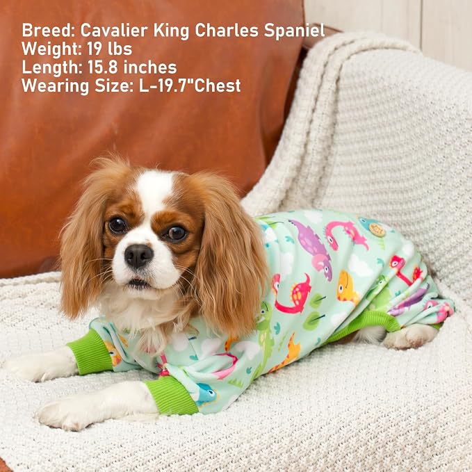 KYEESE Dog Pajamas Stretchy Pet Jammies Onesie Large Dog Pajamas - Image 8