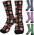 Artsadd Custom Face Socks for Women Men Cat Dog Lovers, Customized Unisex Funny by Artsadd