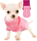 2 Pieces Dog Sweaters Turtleneck Knitted Chihuahua Yorkie Sweater, Dog Clothes by Kallfirscutie