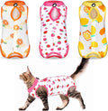 Nuanchu 3 Pieces Cat Recovery Suit Kitten Recovery Suit E-Collar Alternative by Nuanchu