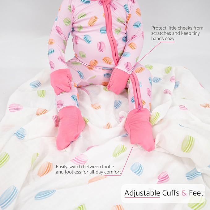 LollyBanks Baby Pajamas, Baby Romper 95% Bamboo Viscose and 5% Spandex - Image 6