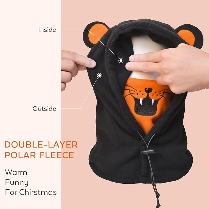 BLUEMARS Kids Winter Hat Balaclava, Fleece Cold-Weather Hood - Image 3