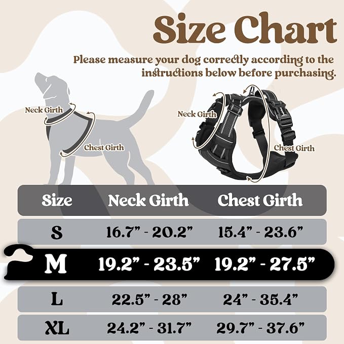 rabbitgoo Dog Harness Medium Sized, No Pull Pet Harness - Image 2