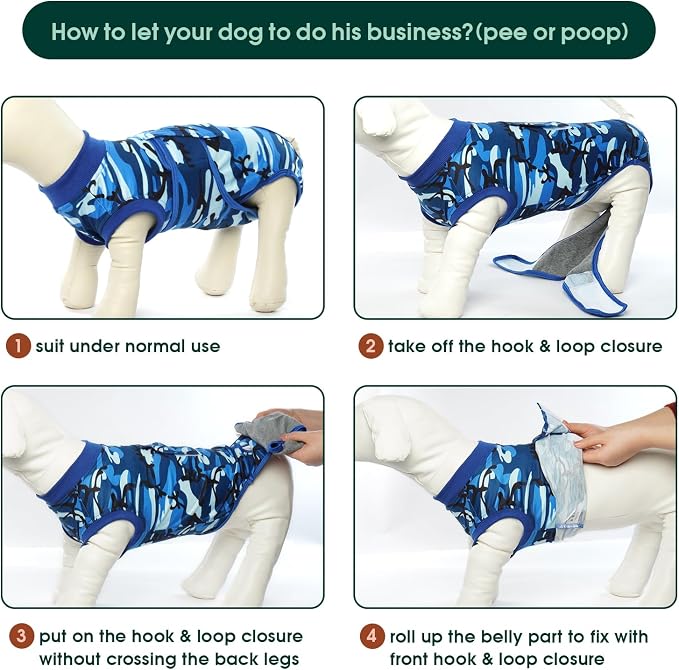 Kuoser Recovery Suit for Dogs Cats After Surgery, Professional Pet Recovery - Image 4