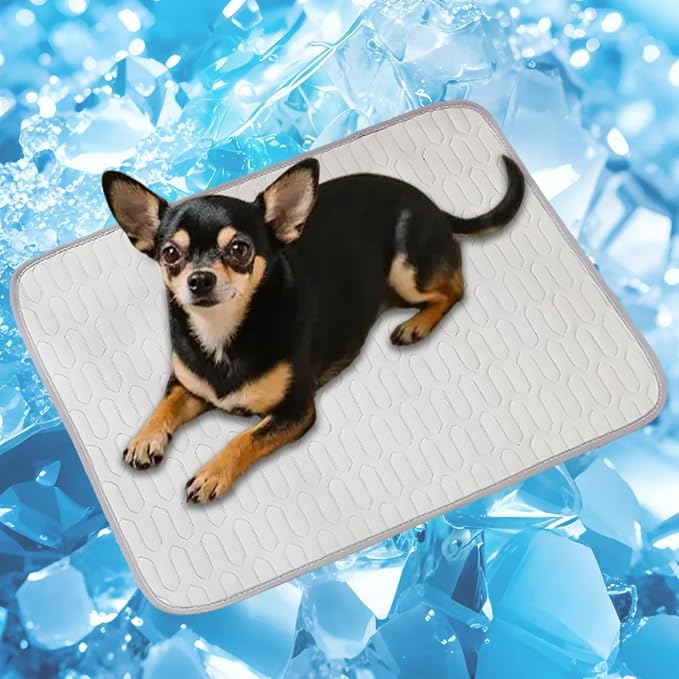 Cordless Cat Window Perch, Cats Dogs Hammock Cooling Mat, Summer Ice Silk Pad by PWMENLK