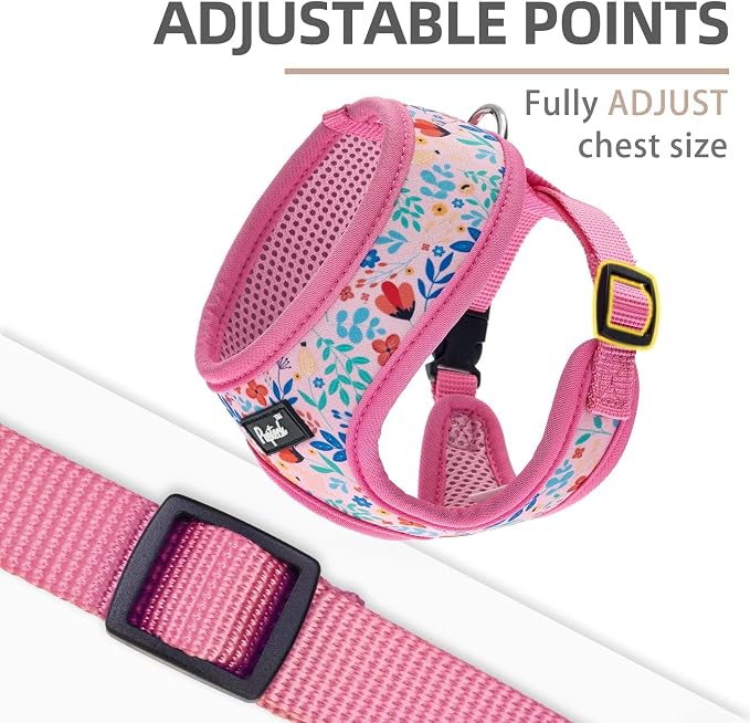PUPTECK Soft Mesh Dog Harness and Leash Set Pet Puppy Cat Comfort Padded Vest - Image 3